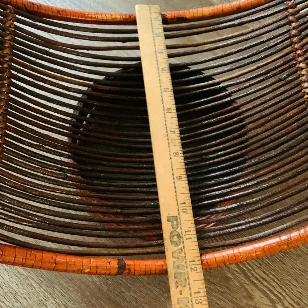 Vintage bamboo magazine holder